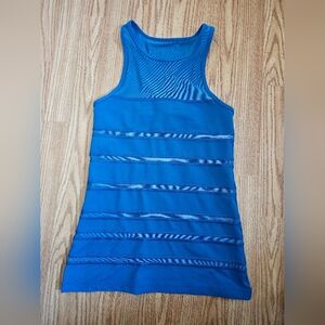 LJ BLACK‎ & BLUE MESH PANEL SPORTS TOP SIZE S